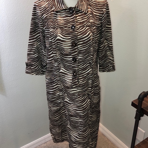 Tory Burch Zebra dress 10 - Picture 1 of 7